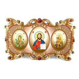Obiecte religioase | Icoana Maicii Domnului | cu trei litografii | 14088