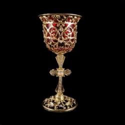 Obiecte bisericesti | Candela de masa din metal 15cm | 15126