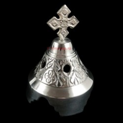 Obiecte bisericesti | Candela de masa din metal aluminiu 19cm | 15128