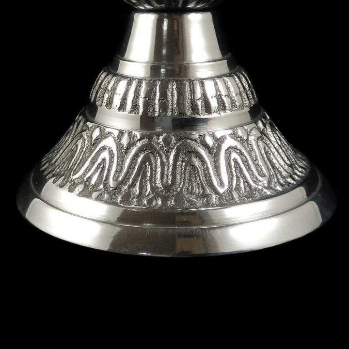 Obiecte bisericesti | Candela de masa din metal aluminiu 19cm | 15128