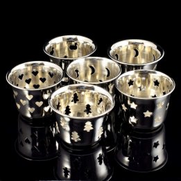Obiecte bisericesti | Candela de masa din metal inox 55mm | 15130
