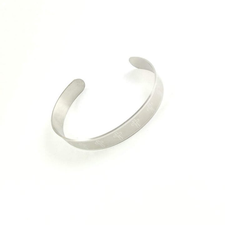 Obiecte bisericesti | Bratara rigida metalica inox | 11022