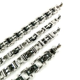 Obiecte bisericesti | Bratara curea cu catarama zale de inox | 11100