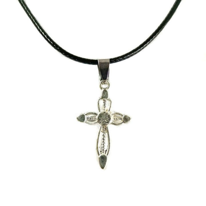 Obiecte bisericesti | Colier cruce metalica filigranata | 11806