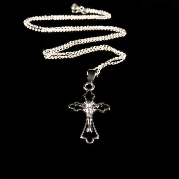 Obiecte bisericesti | Colier cruce metalica | 11821