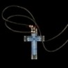 Obiecte bisericesti | Colier cruce din plastic transparent | 11832