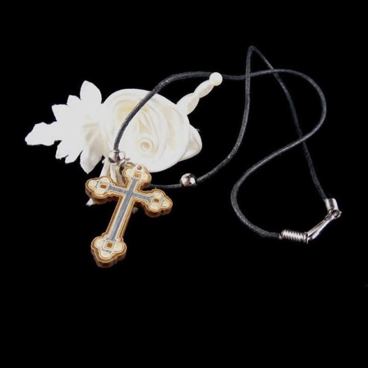 Obiecte bisericesti | Colier cruce din lemn | 11836