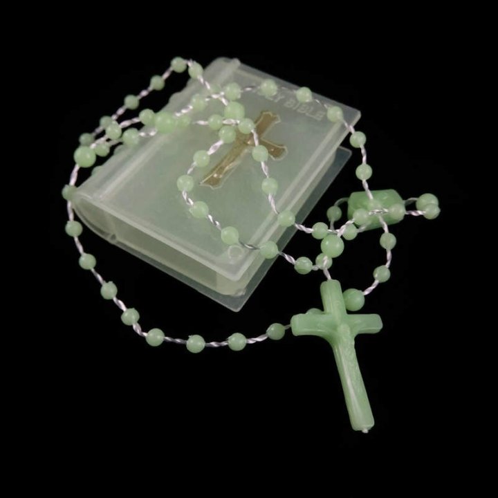 Obiecte bisericesti | Colier bile si cruce din plastic | 11838