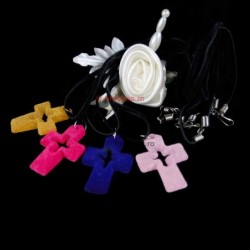 Obiecte bisericesti | Colier cruce din plastic decupata | 11839