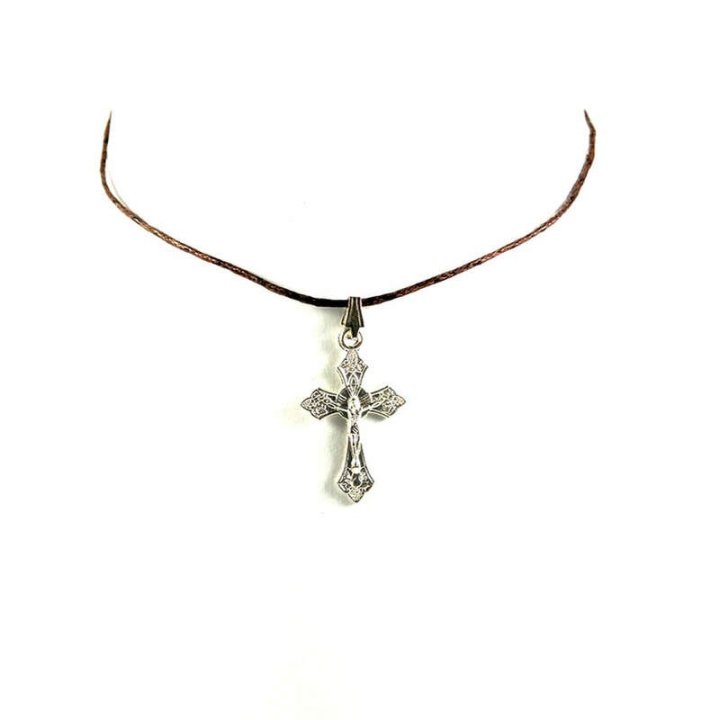 Obiecte bisericesti | Colier cruce metalica  | 11843