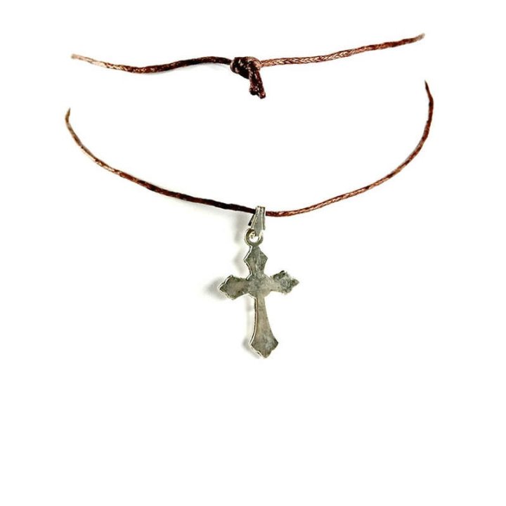 Obiecte bisericesti | Colier cruce metalica  | 11843