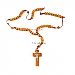 Obiecte bisericesti | Colier bile si cruce din lemn | 11845