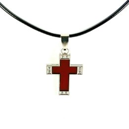 Obiecte bisericesti | Colier cruce metalica | 11848