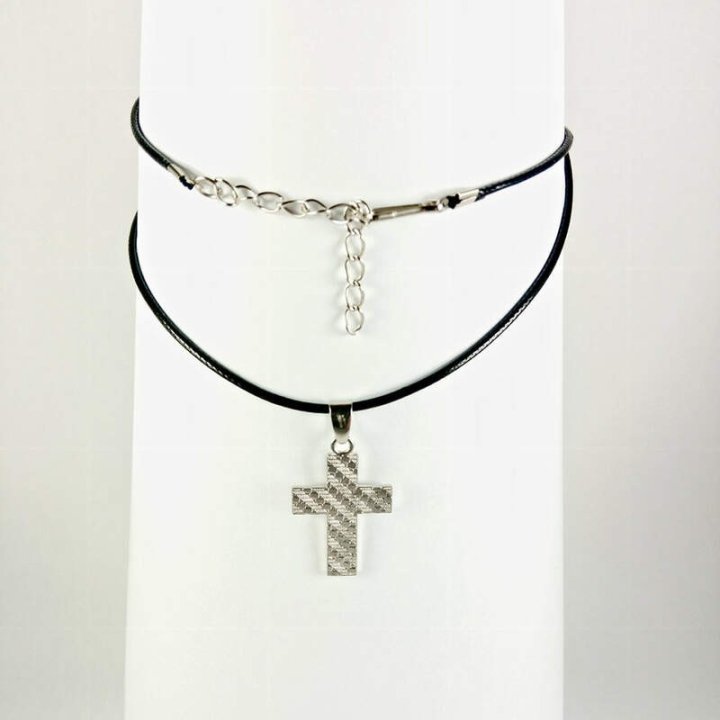 Obiecte bisericesti | Colier cruce metalica | 11848