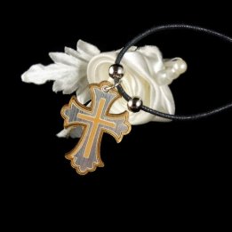 Obiecte bisericesti | Colier cruce din lemn | 11852