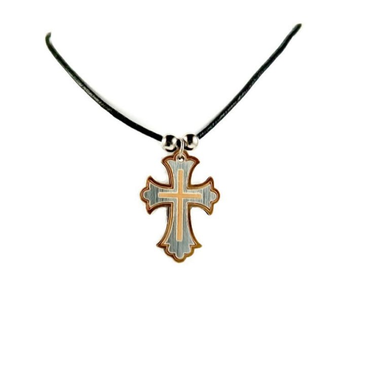 Obiecte bisericesti | Colier cruce din lemn | 11852