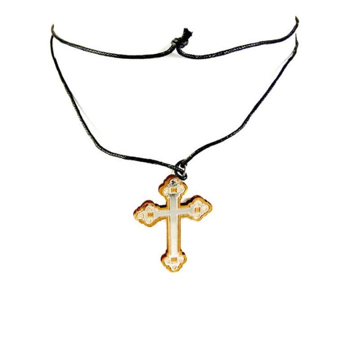 Obiecte bisericesti | Colier cruce din lemn | 11853