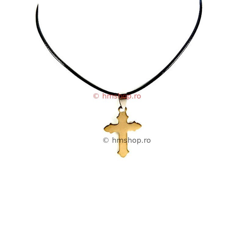 Obiecte bisericesti | Colier cruce din inox | 11859
