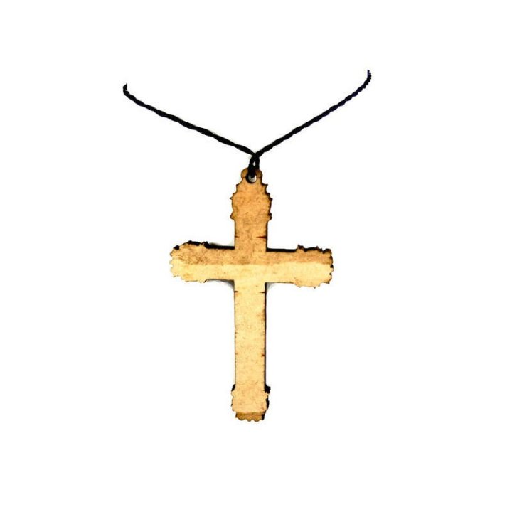 Obiecte bisericesti | Colier cruce din lemn | 11860