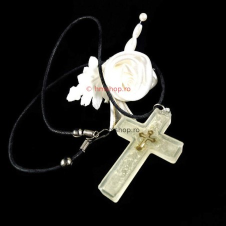 Obiecte bisericesti | Colier cruce din plastic  | 11866
