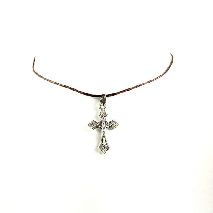 Obiecte bisericesti | Colier cruce metalica diverse modele | 11874