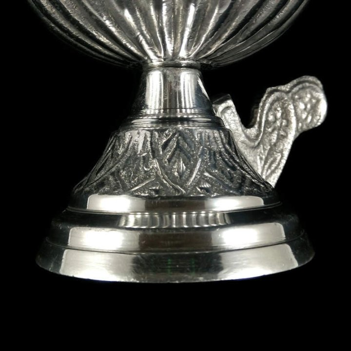 Obiecte bisericesti | Catuie metalic argintiu aluminiu 8cm | 15205