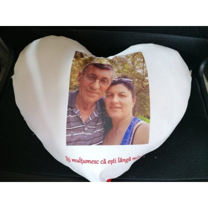 Pernă inimă personalizată
