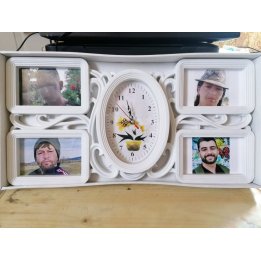 Rama Foto Personalizabila-Ceas 4 POZE