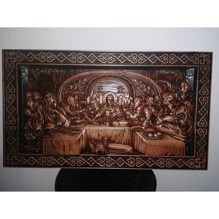 Icoană din lemn sculptată 42cm