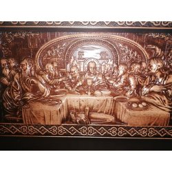 Icoană din lemn sculptată 42cm