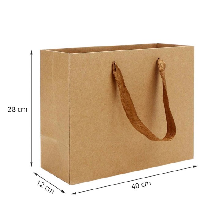 Pungi de Hartie cu Maner Textil 40x28cm