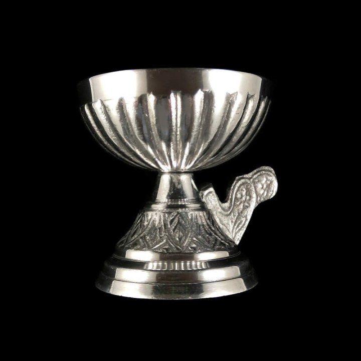 Obiecte bisericesti | Catuie metalic argintiu aluminiu 8cm | 15205