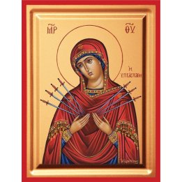 Obiecte religioase | Icoana Maicii Domnului | tesuta |