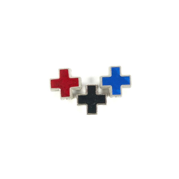 Handmade bile | Margele cruce de trecere 9mm | 6003