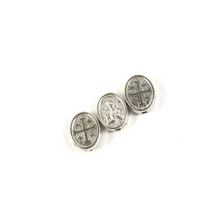 Handmade bile | Margele ovale de trecere 10mm | 6013