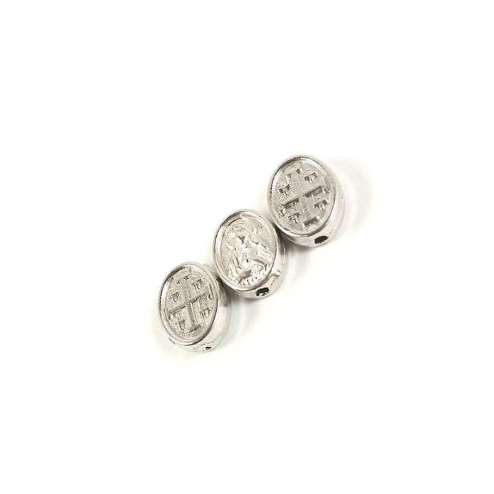 Handmade bile | Margele ovale de trecere 10mm | 6013