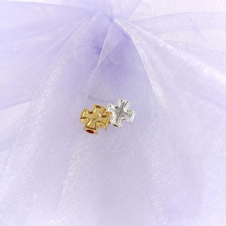 Handmade bile | Margele cruce de trecere 6mm | 6016