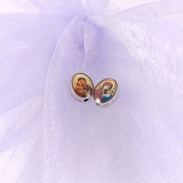 Handmade bile | Margele ovale de trecere 8mm | 6022