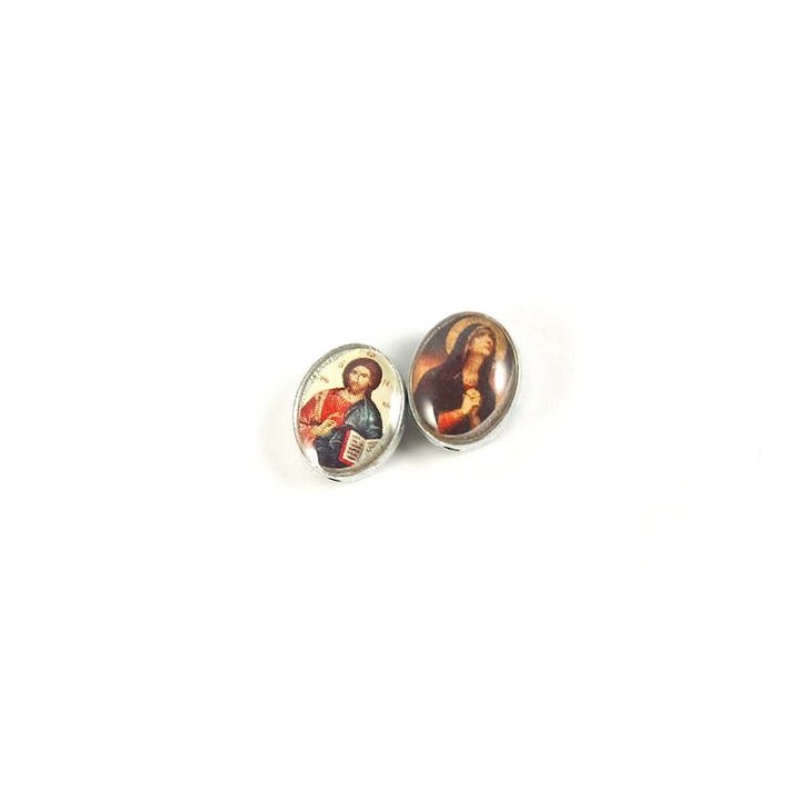 Handmade bile | Margele ovale de trecere 8mm | 6022