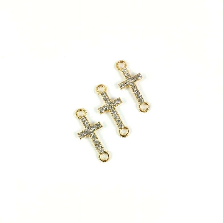 Handmade bile | Margele cruce de legatura 25mm | 6027