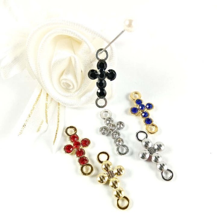 Handmade bile | Margele cruce de legatura 20mm | 6028
