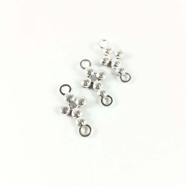 Handmade bile | Margele cruce de legatura 20mm | 6028