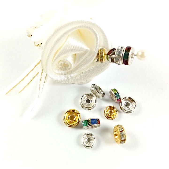 Handmade bile | Margele distantiere de trecere 7mm | 6035