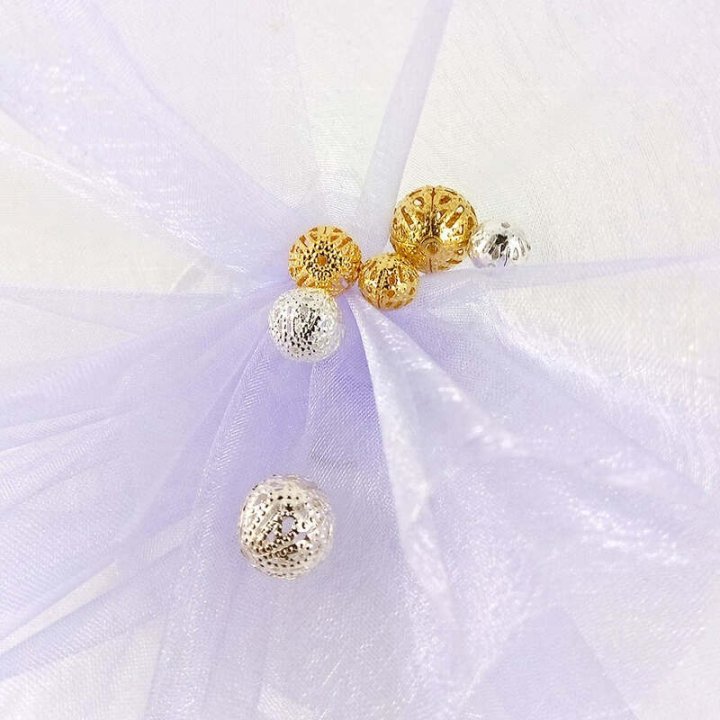 Handmade bile | Margele rotunde de trecere 8mm | 6039
