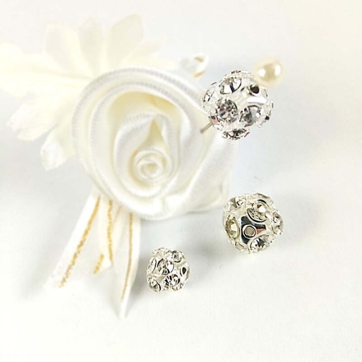 Handmade bile | Margele rotunde de trecere 10mm | 6043