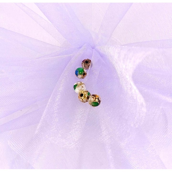 Handmade bile | Margele rotunde de trecere 6mm | 6046