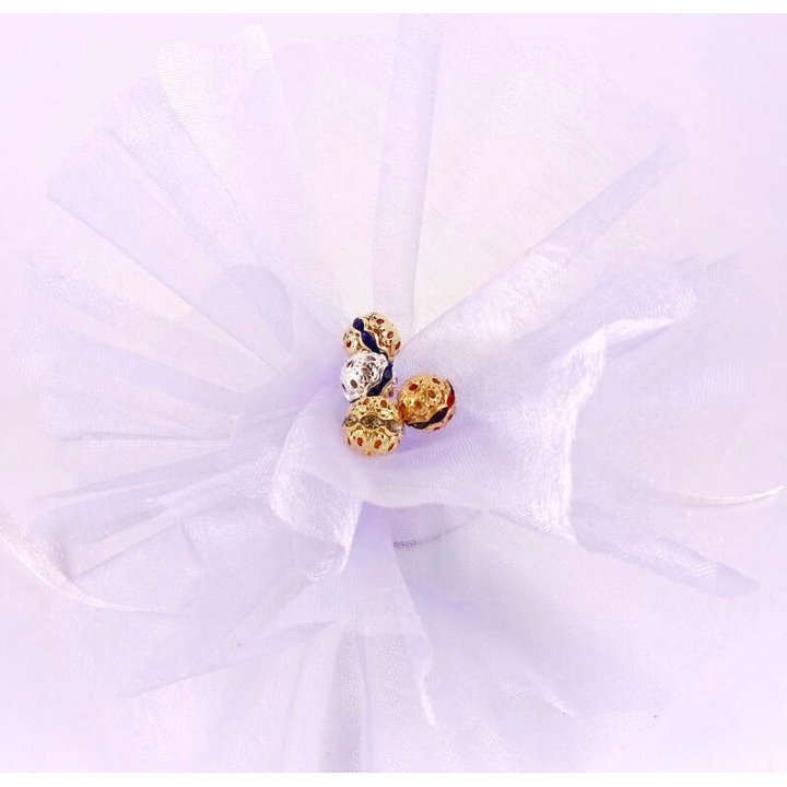 Handmade bile | Margele rotunde de trecere 10mm | 6047