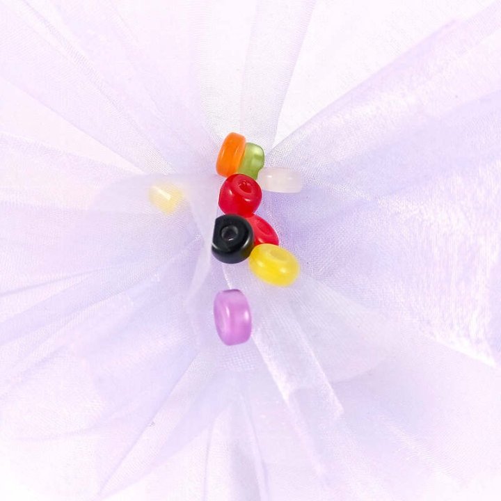 Handmade bile | Margele cilindru de trecere 8mm | 6052