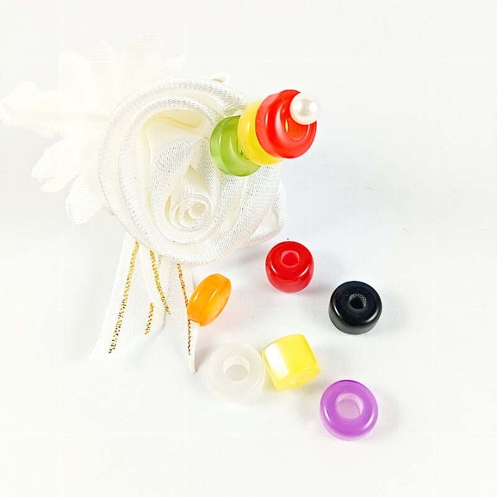 Handmade bile | Margele cilindru de trecere 8mm | 6052
