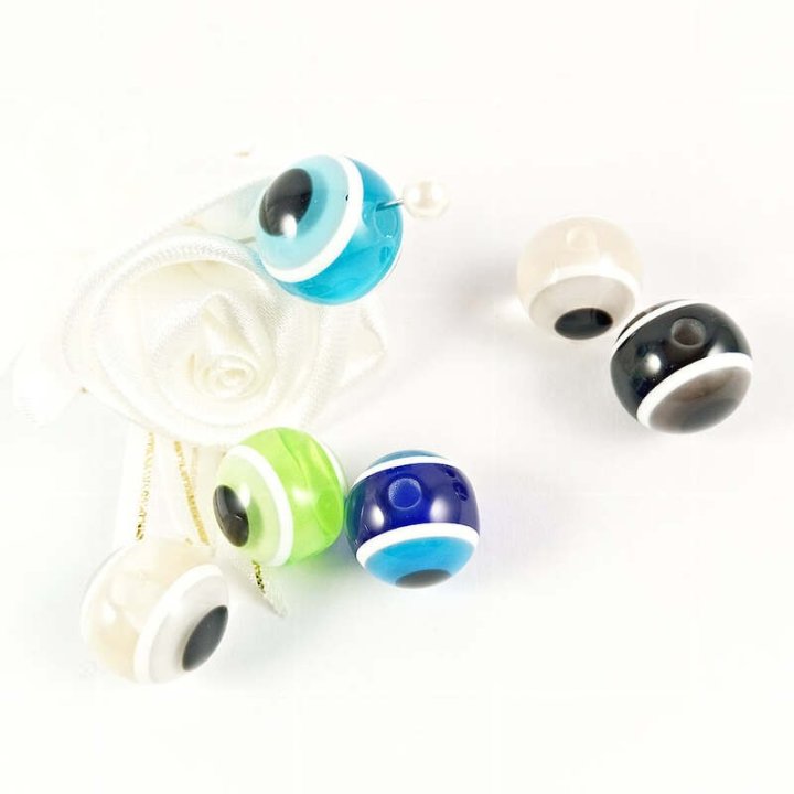 Handmade bile | Margele rotunde de trecere 12mm | 6055